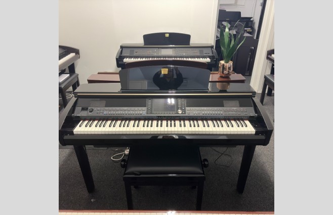 Yamaha CVP409 Polished Ebony Digital Piano, Used - Complete Package (SN:GBRCOJ01001) - Image 1